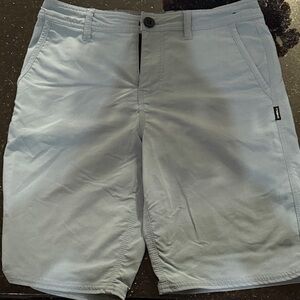 O'Neill Men's Light Gray Flat Front Shorts